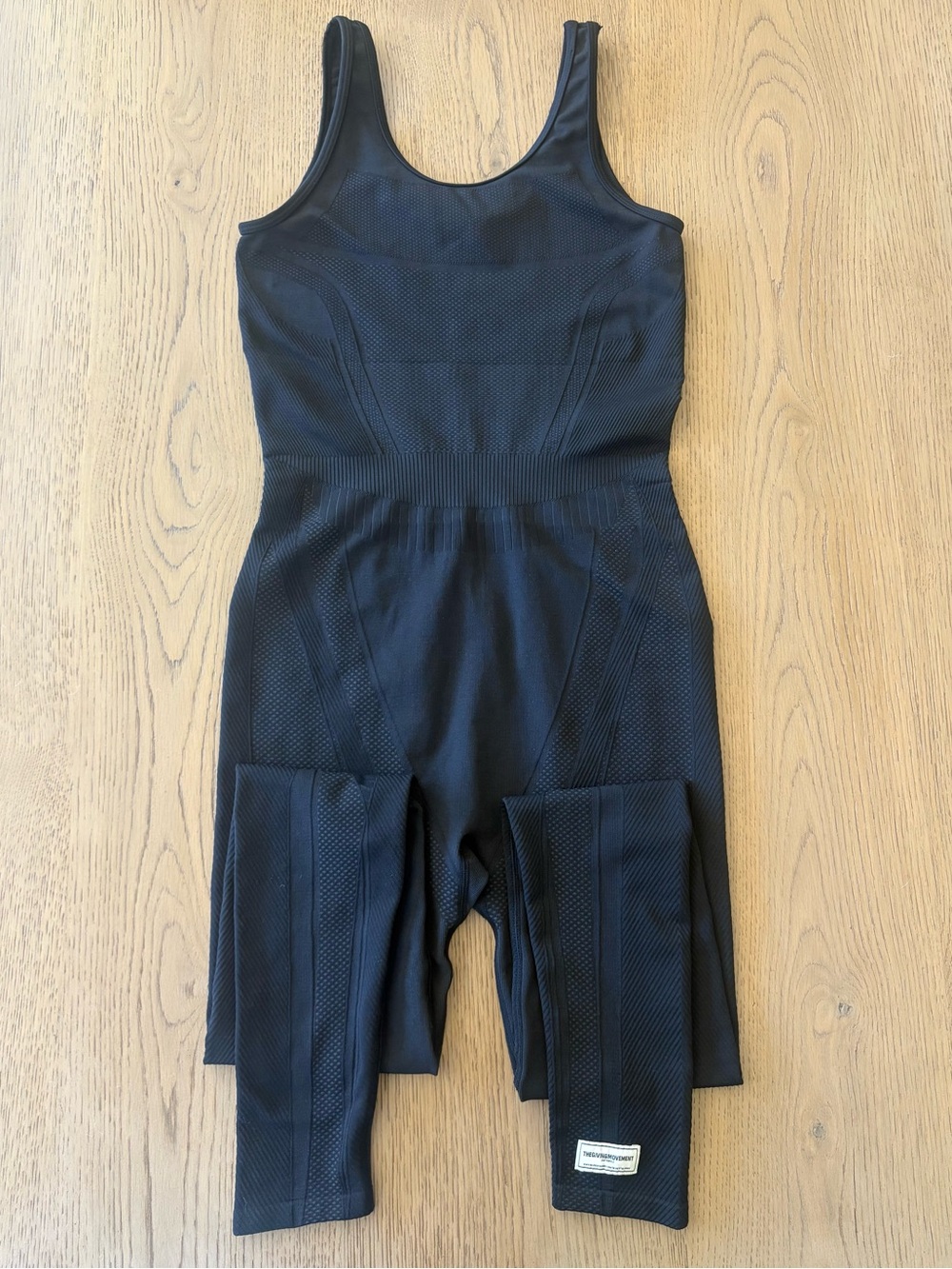 The Giving Movement Black Seamless Active Jumpsuit Medium